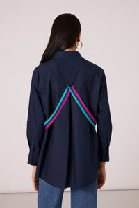 Noele Shirt - Navy Blue