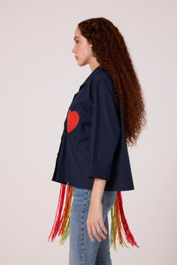 Rainbow Shirt - Navy Blue