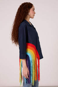 Rainbow Shirt - Navy Blue