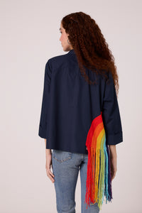 Rainbow Shirt - Navy Blue