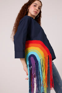 Rainbow Shirt - Navy Blue