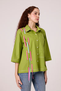 Theo Shirt - Matcha Green