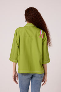 Theo Shirt - Matcha Green