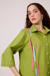 Theo Shirt - Matcha Green