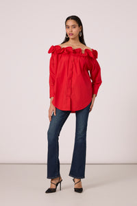 Gia Shirt - Paprika Red