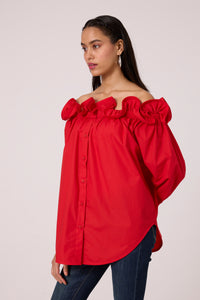 Gia Shirt - Paprika Red