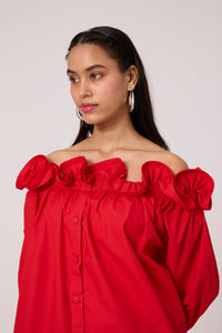 Gia Shirt - Paprika Red