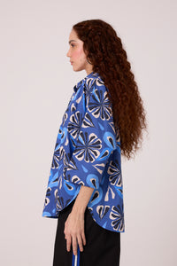 Lexy Shirt - Blue Floral