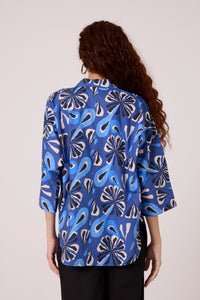 Lexy Shirt - Blue Floral