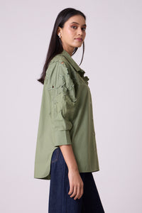 Amaryllis Applique Shirt