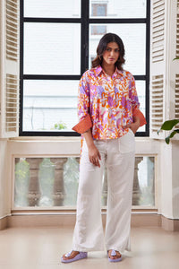 Eva Shirt - Orange Tropical